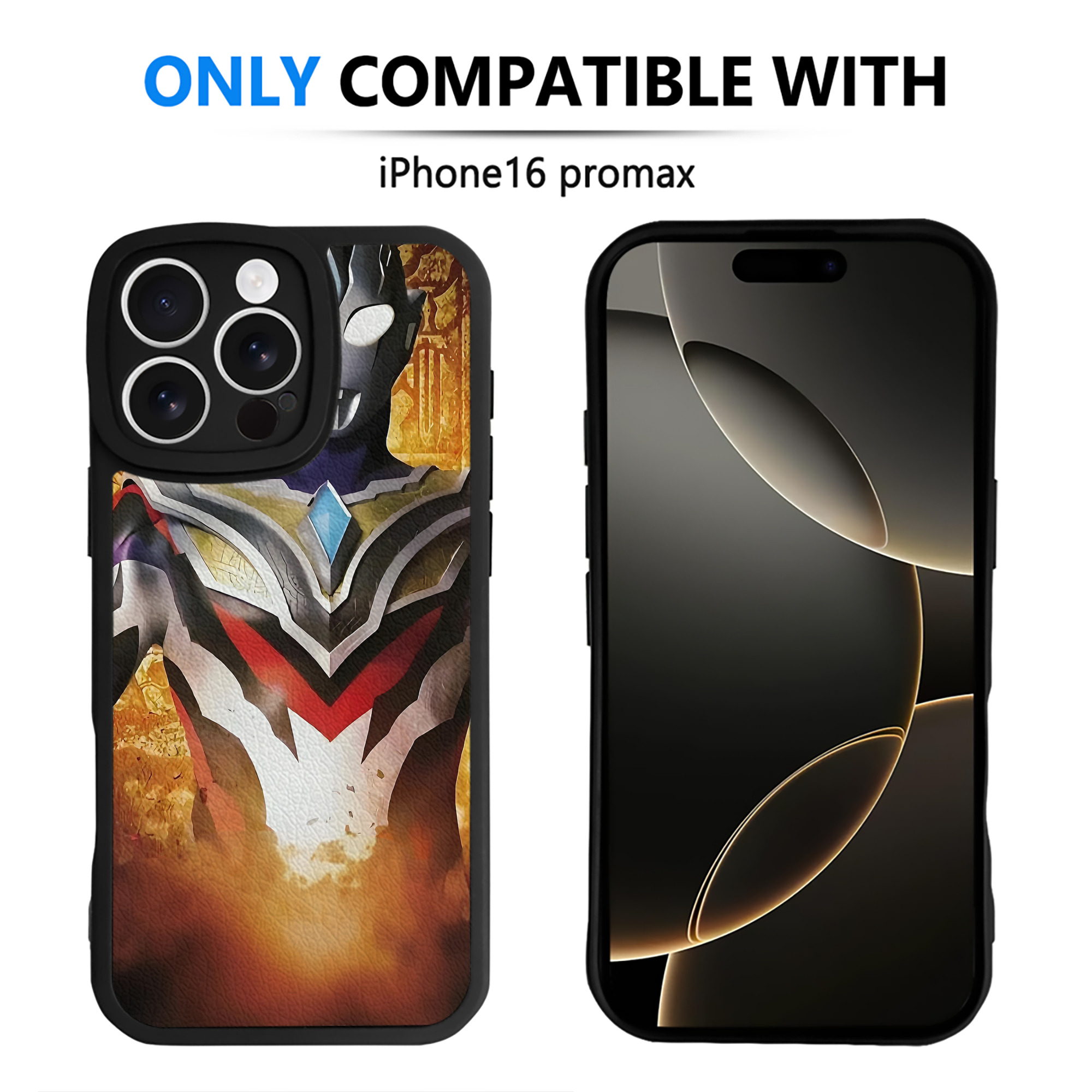 （画像用） ウルトラマン Ultraman 【iPhone 16シリーズ対応】シリコンスマホケース（レザー調） 材質：シリコン